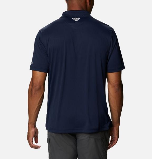 Columbia PFG Terminal Tackle Polo Navy For Men's NZ51830 New Zealand